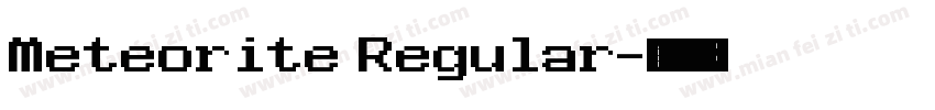 Meteorite Regular字体转换